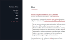 Desktop Screenshot of blog.mormonartist.net